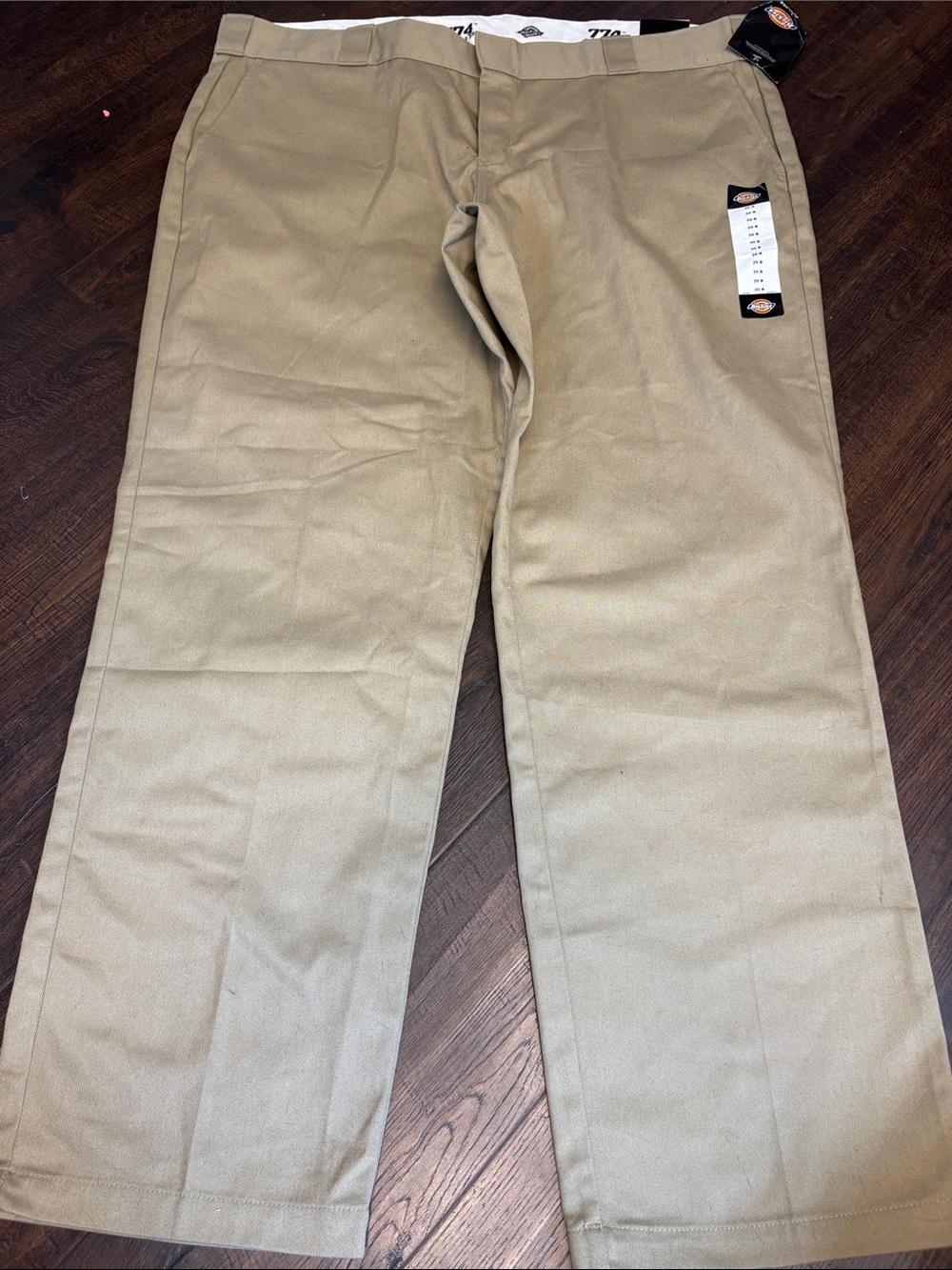 Dickies women’s 20R 774 low rise Straight Leg Chino work Pants in Khaki Tan NWT